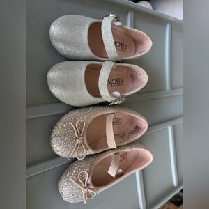 Nordstrom Silver and Glitter Kids Dress Shoes